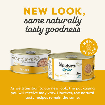 Applaws Cat Tin Senior Chicken 70g x24